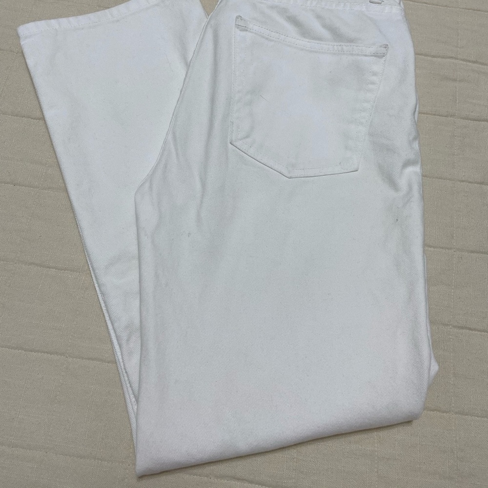 Reformation white jeans